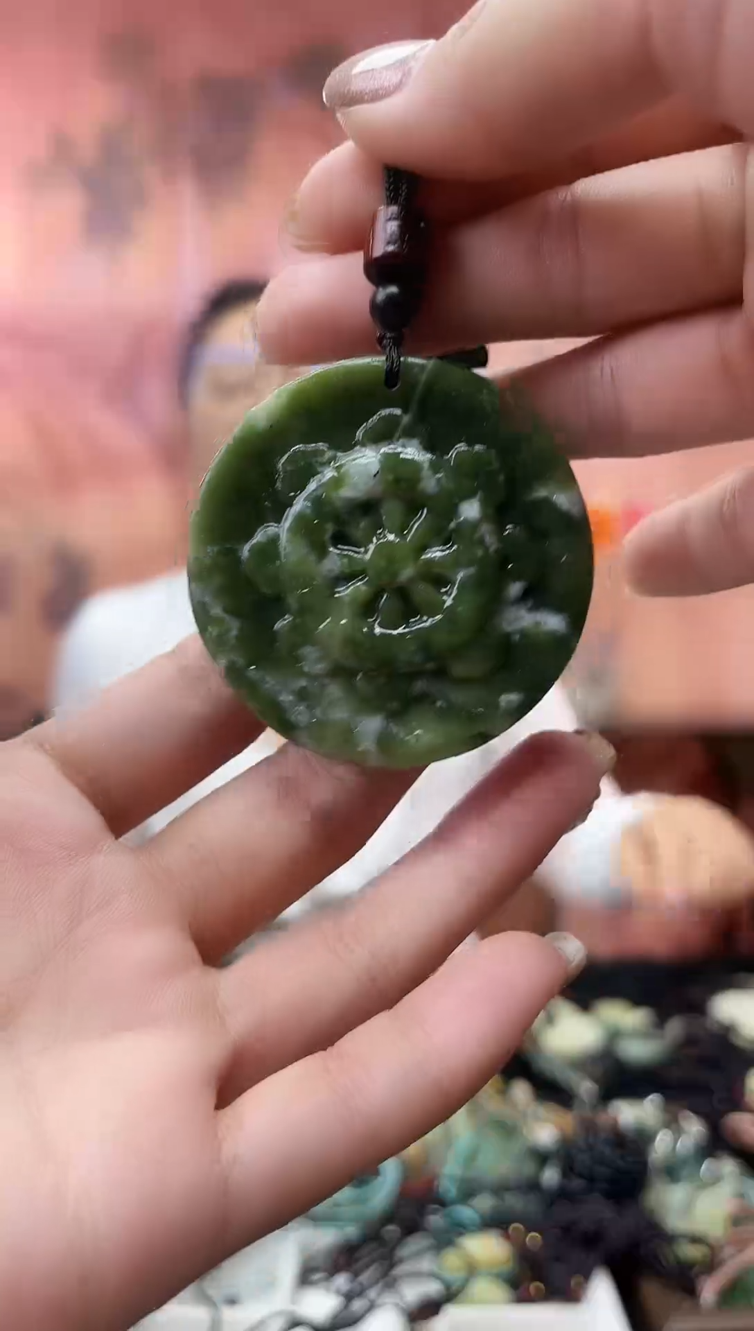 未镶嵌岫玉吊坠·