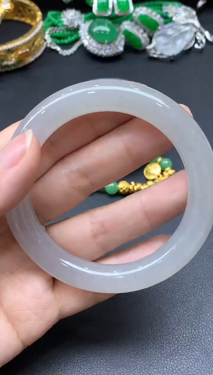 未镶嵌手镯翡翠450-中国好珍宝