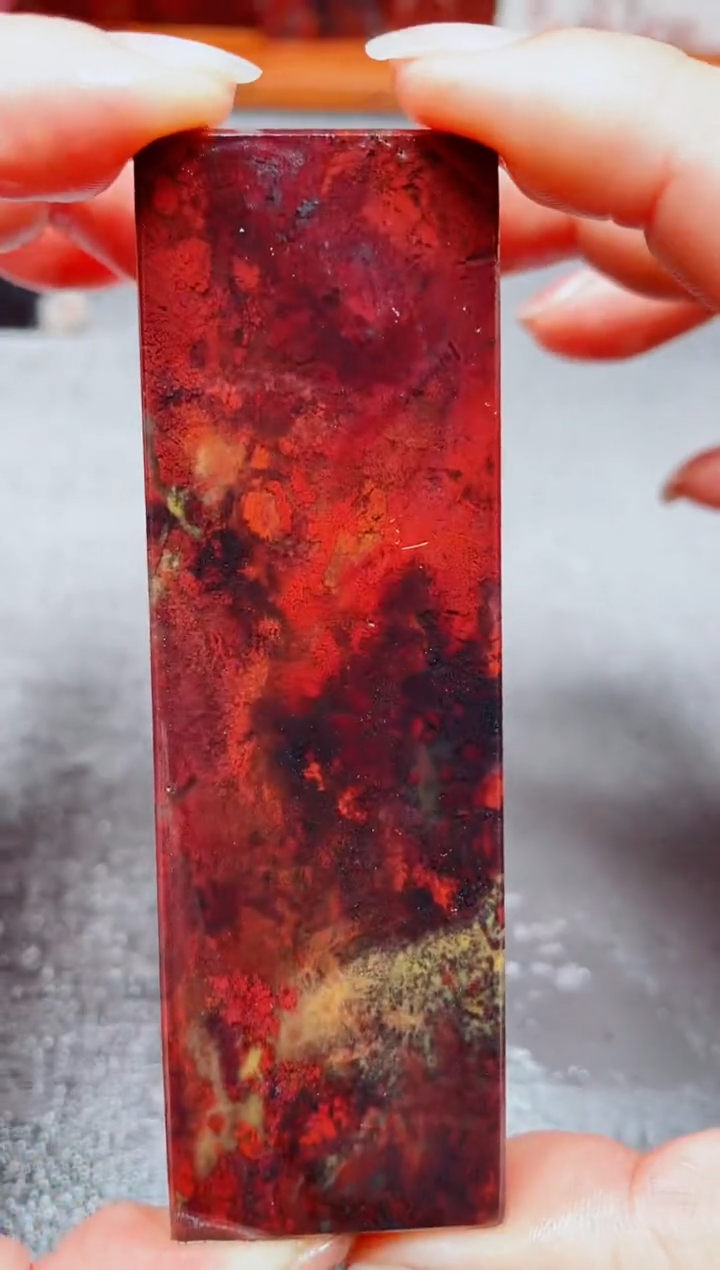 玉桂林鸡血玉素章--11