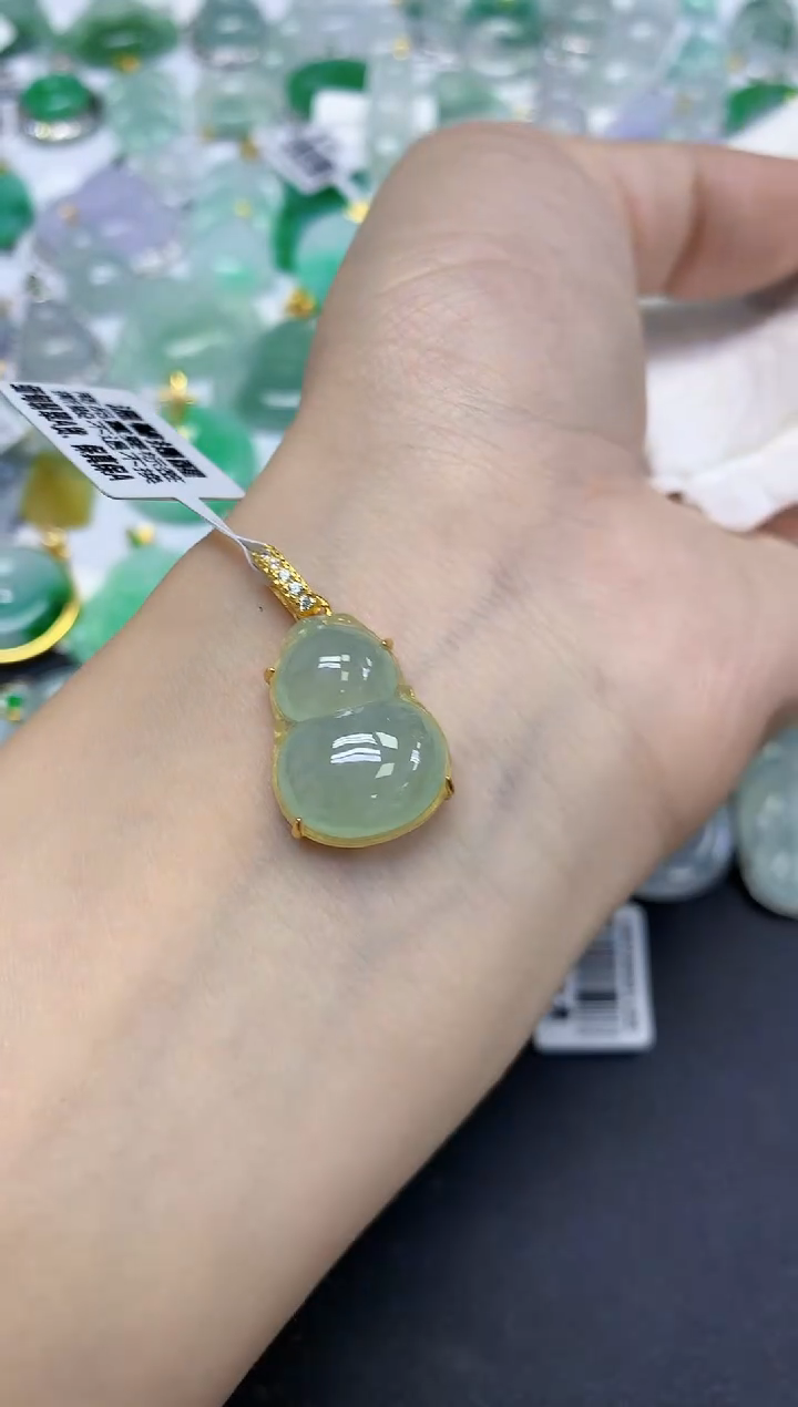 颈饰未镶嵌翡翠天然缅甸翡翠A货多样性发一件