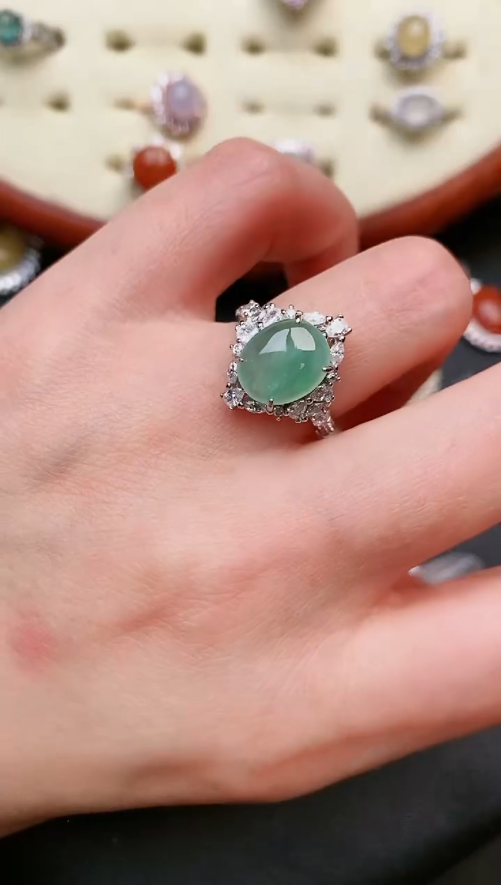 【闪购商品】翡翠戒指银S925镶嵌.....