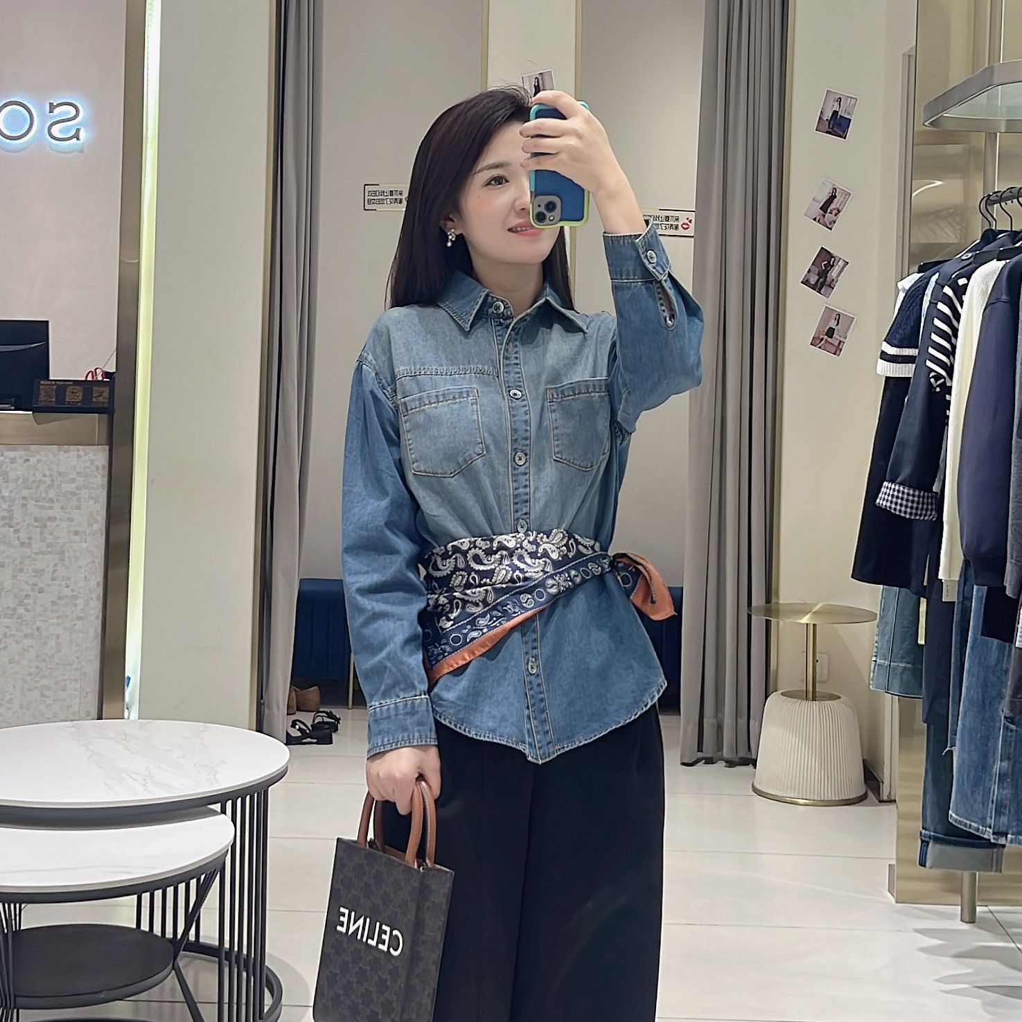 2025年索玛品牌冬季新款牛仔衬衣303DNS7E