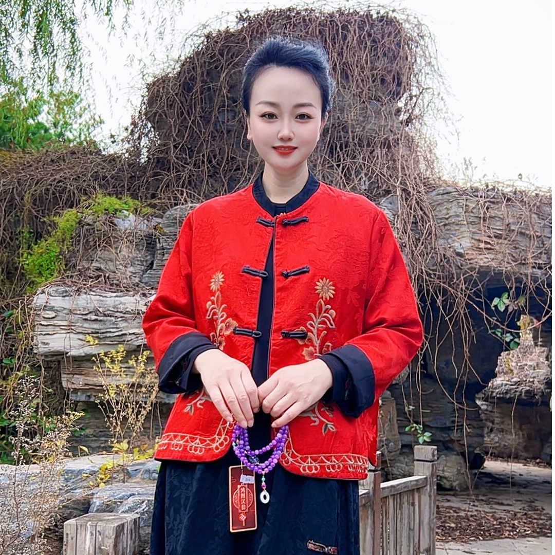 2516款刺绣文艺风中国风百搭