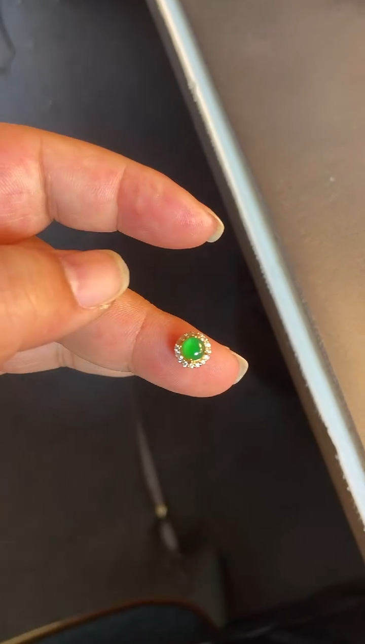 吊坠(不含链)银S925镶嵌翡翠1