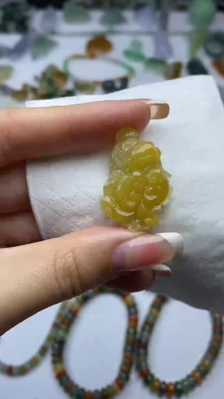 未镶嵌定制翡翠毛货定制不退不换