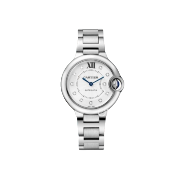 99新 Cartier/卡地亚 蓝气球系列33/36表盘钢带款砖刻WE902074