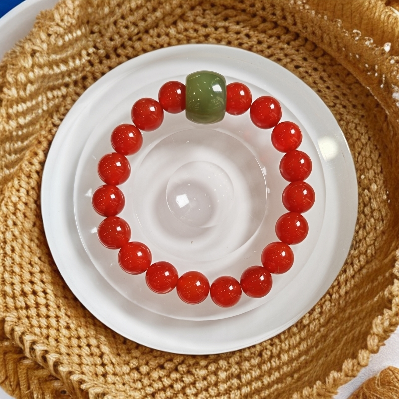 手链 路路通老型珠男女本命年转运百搭款