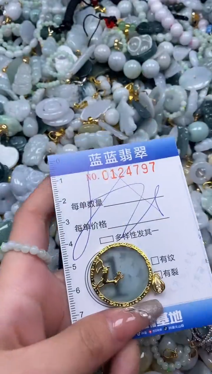 【闪购商品】翡翠颈饰未镶嵌闪购0124797多样性发其一