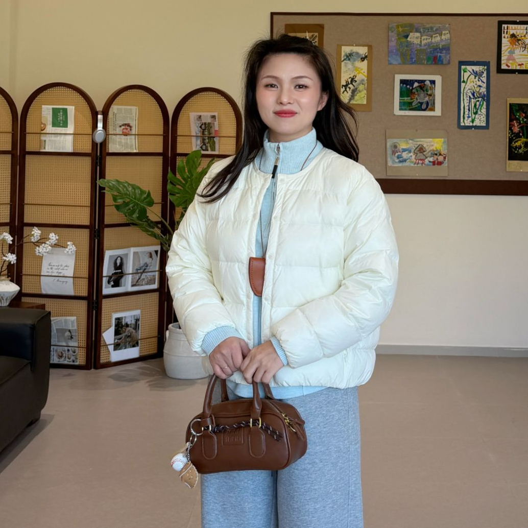 小个子圆圆年糕百搭圆领95白鸭绒轻薄短款羽绒服气质百搭外套女