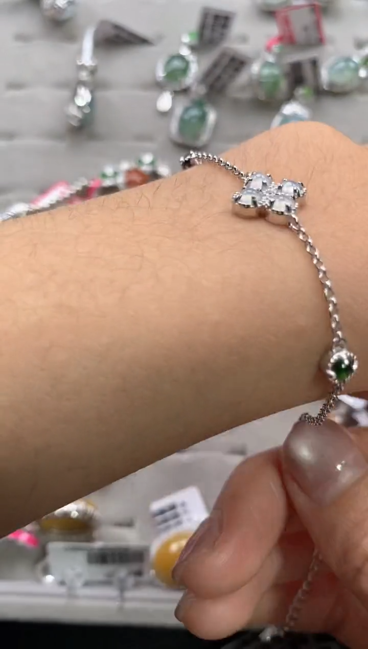 【闪购商品】翡翠戒指银S925镶嵌11111--1