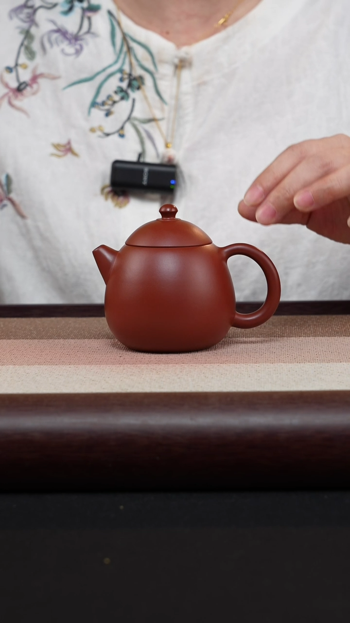 【闪购商品】紫砂茶壶朱泥-龙蛋MH-1857