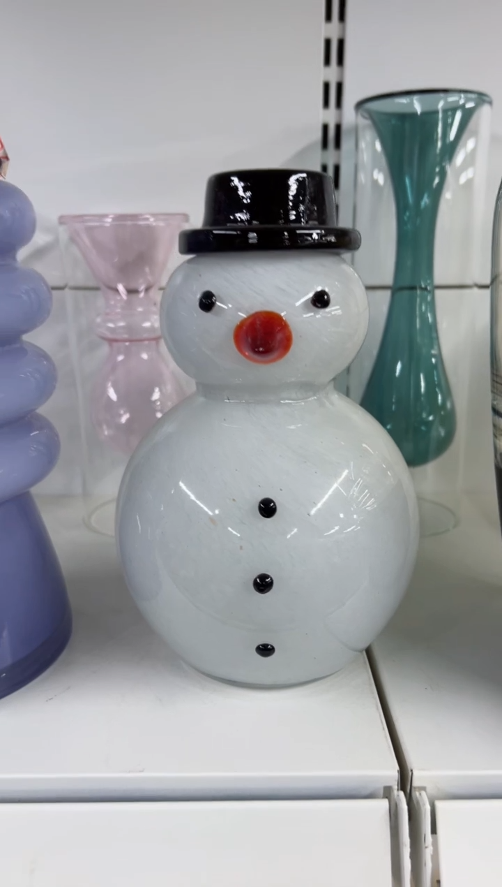 【闪购商品】玻璃雪人摆件