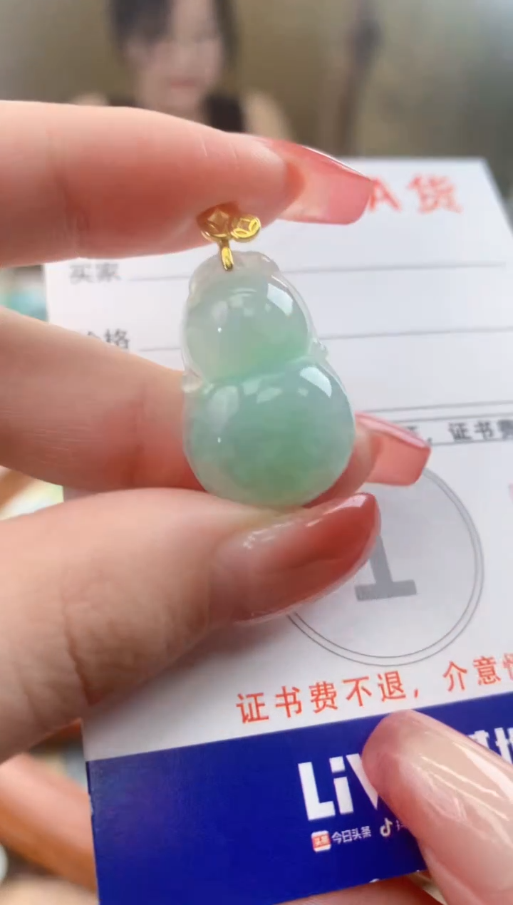 颈饰未镶嵌翡翠天然A货翡翠挂件