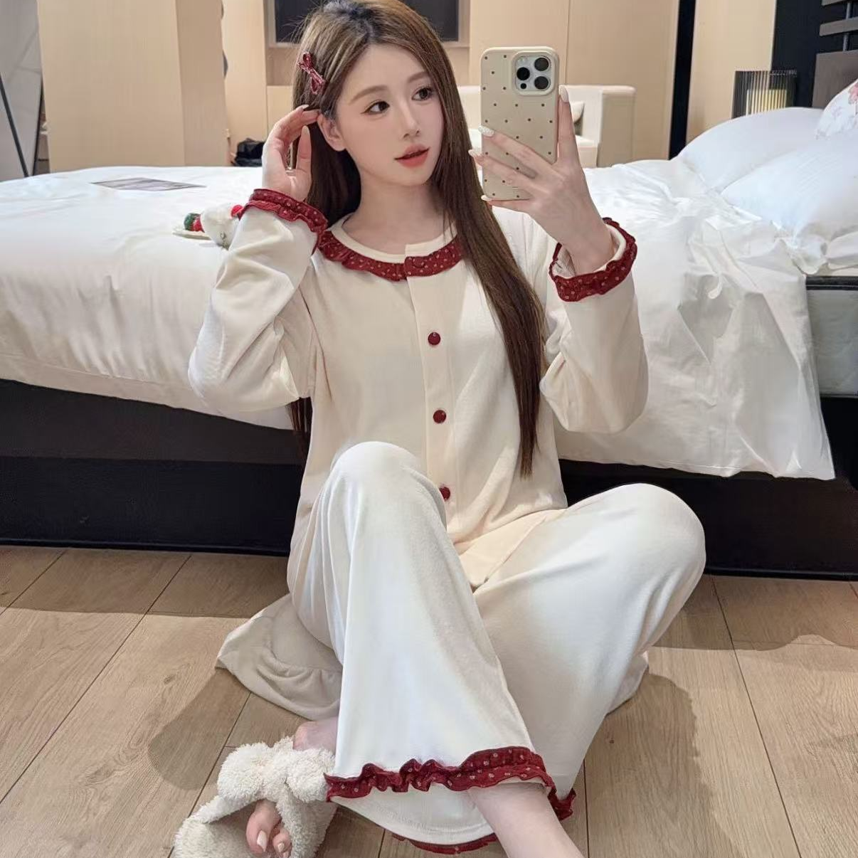 【莓果日记】2025年秋冬款舒服海岛绒宽松家居服睡衣套装