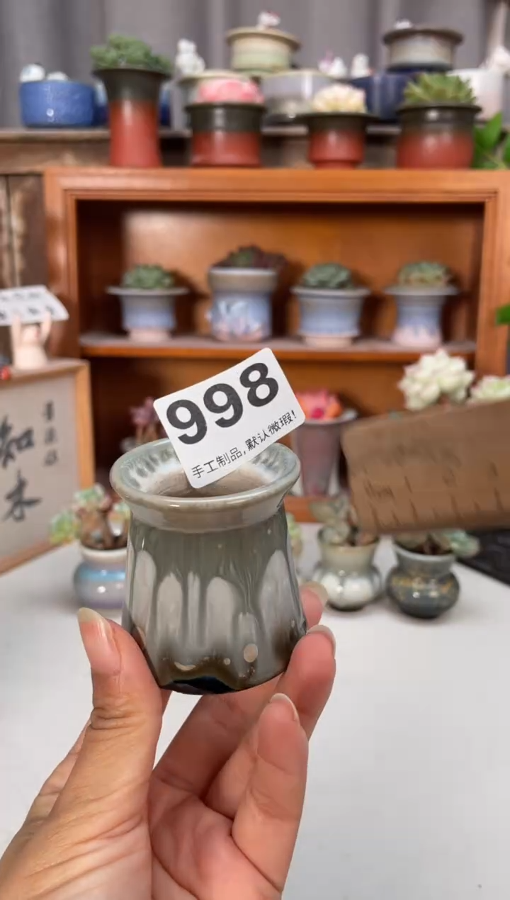 瓷片998知木小芳花盆