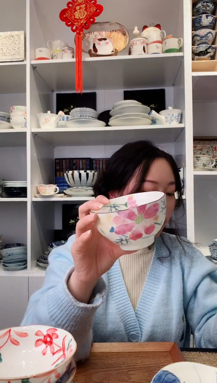 【闪购商品】钛合金日本进口和蓝米饭碗