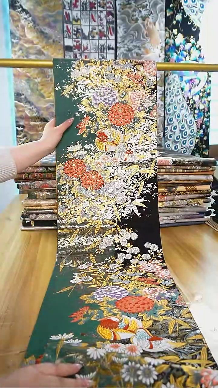 【闪购商品】织绣织锦23六通细密织花鸟