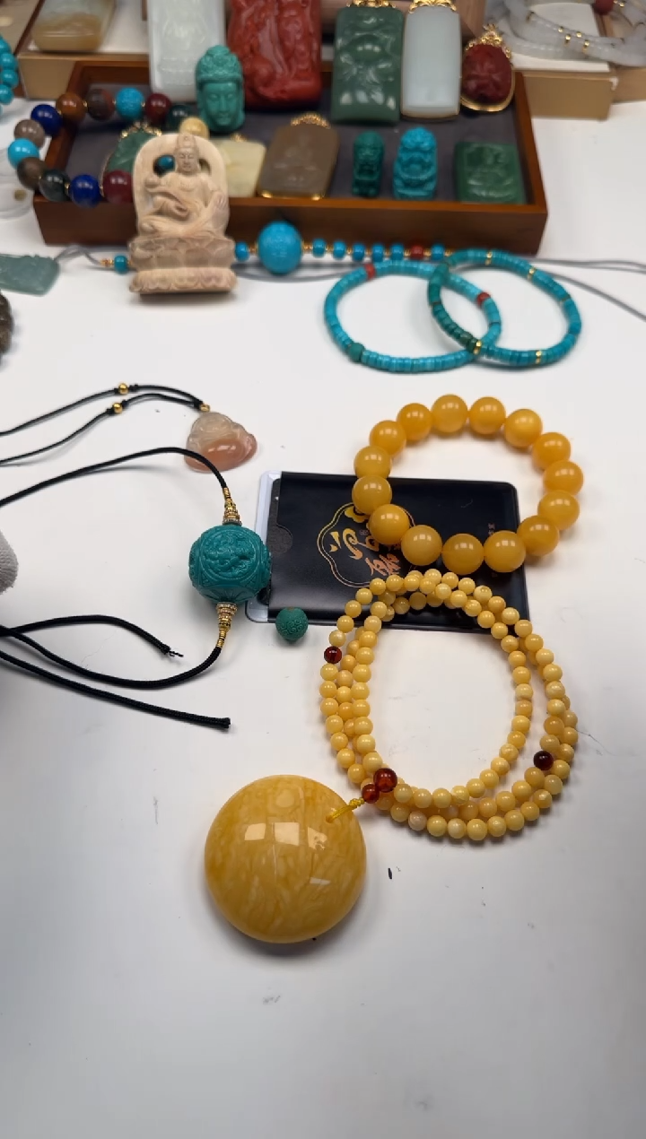 裸石蜜蜡未镶嵌汉***～手串手串