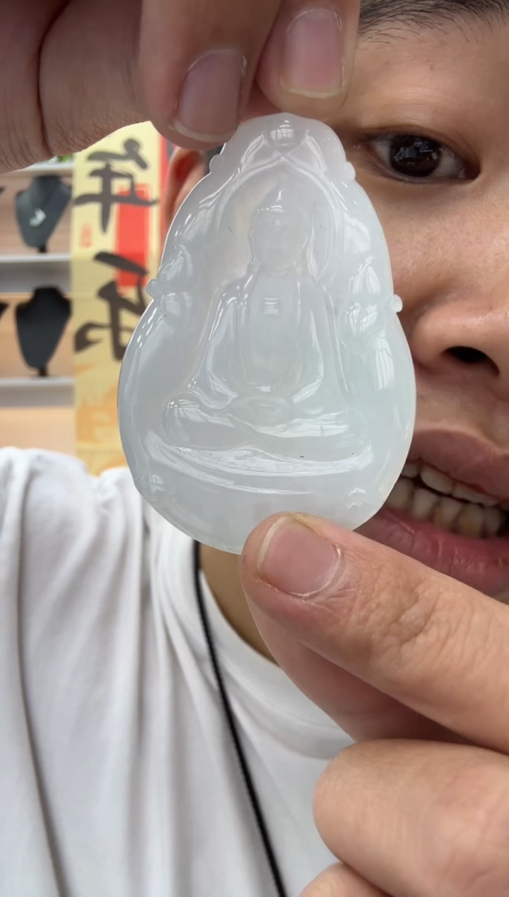 【闪购商品】翡翠颈饰未镶嵌天然翡翠A货孤品一件