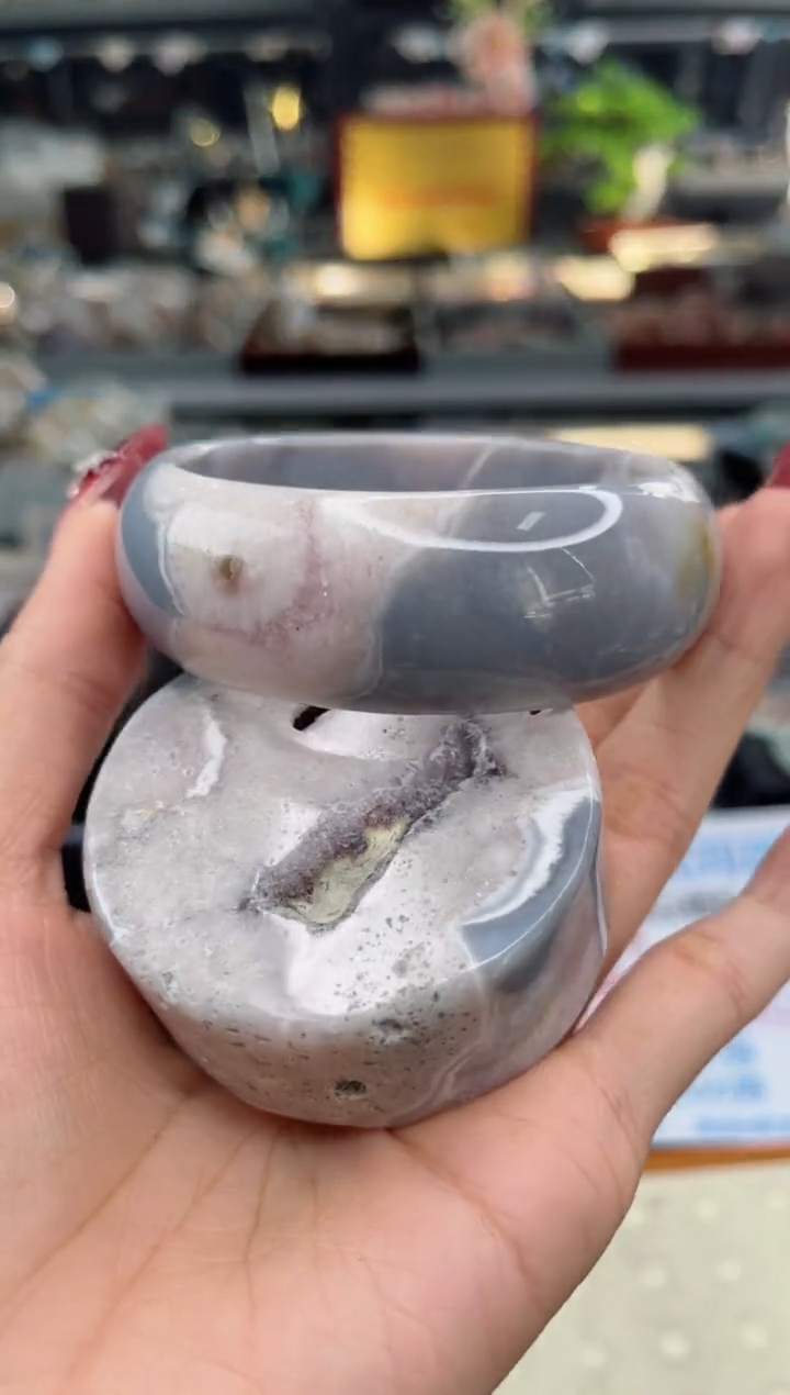 【闪购商品】石英质玉手镯未镶嵌60圈口（不退不换）1223287