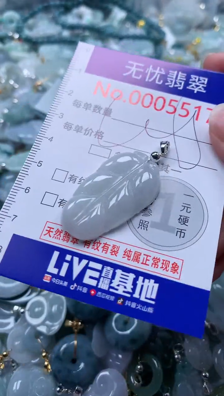 翡翠未镶嵌吊坠(不含链)5517