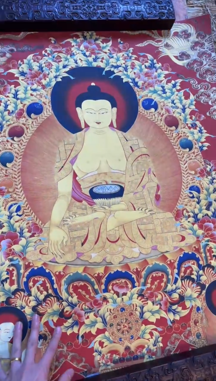 装裱画精品手绘唐卡链接--A