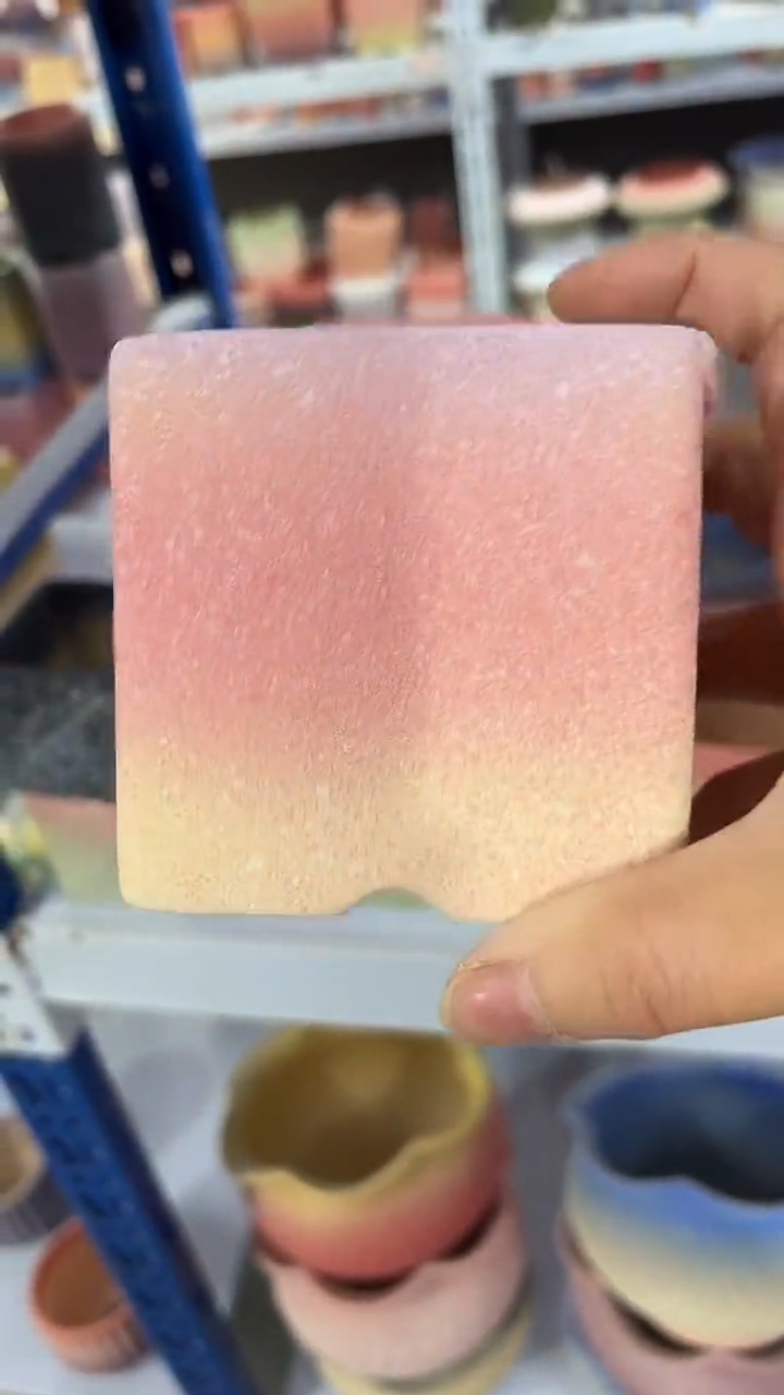 麦饭石粗套多肉花盆8*8