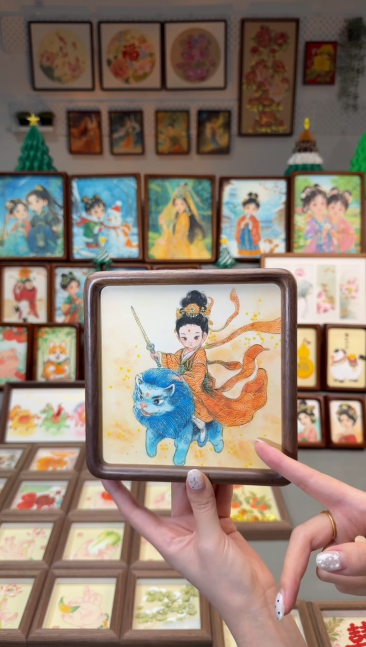国画文殊 手绘国画15