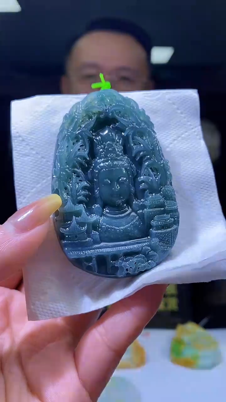 未镶嵌定制翡翠05/1219/W/多样性发其一件/观音