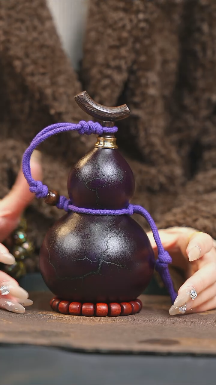 【闪购商品】XM190大漆酒葫芦不包手串及旋转底座