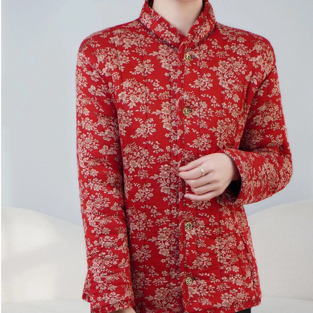 【棉袄】妈妈棉袄中老年女士花棉袄棉袄碎花棉袄百搭妈妈装长袖