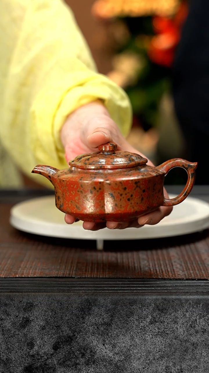 【闪购商品】紫砂茶壶墨金烧 周盘ZCJ