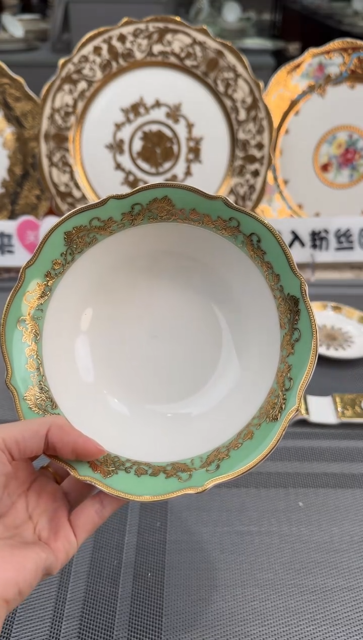 【闪购商品】瓷片6英寸水果碗 福利款 微瑕 3个