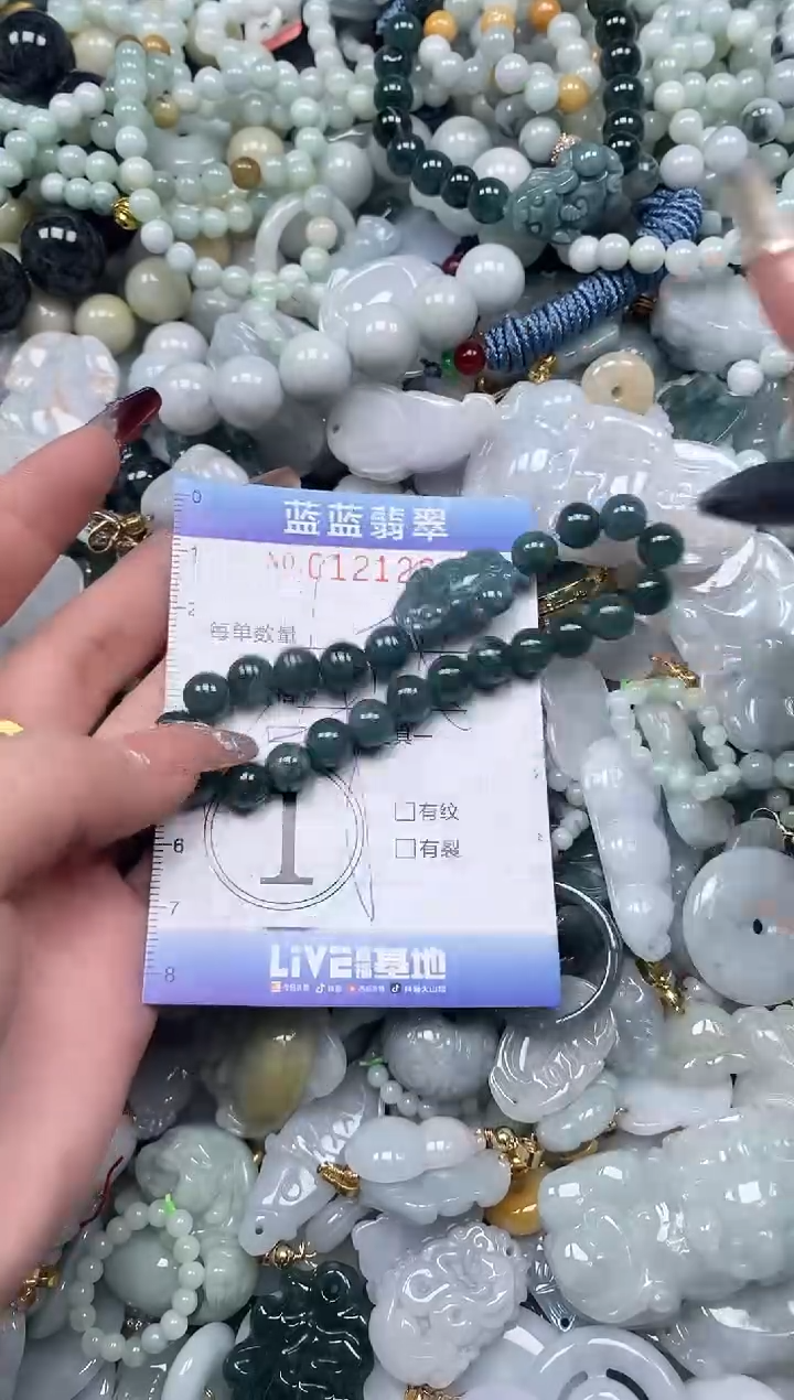 【闪购商品】翡翠颈饰未镶嵌闪购0121261多样性发其一