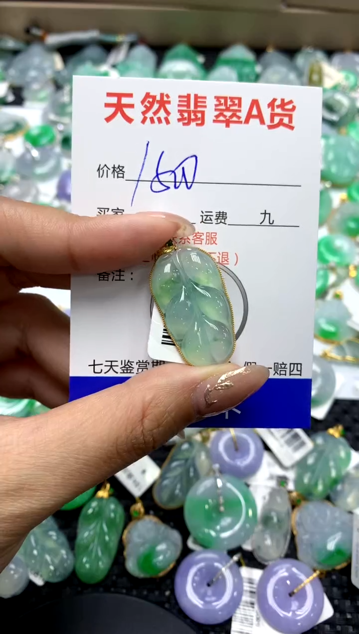 【闪购商品】翡翠颈饰18K金镶嵌111111111