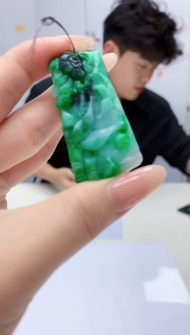 【闪购商品】定制翡翠未镶嵌5145jj-毛货挂件18