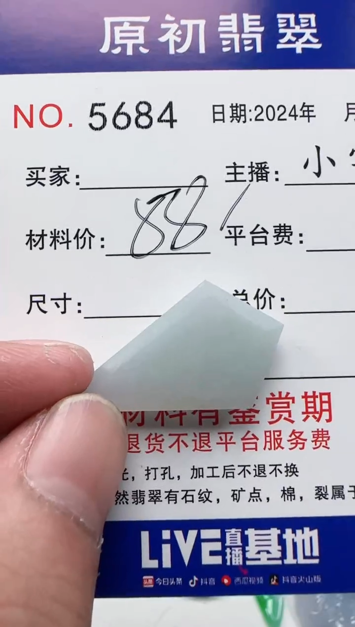 【闪购商品】翡翠颈饰未镶嵌缅甸翡翠5684