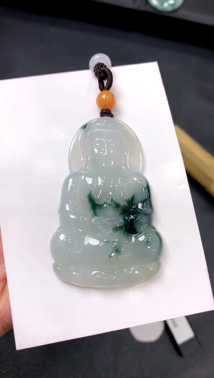 吊坠(不含链)未镶嵌翡翠观音