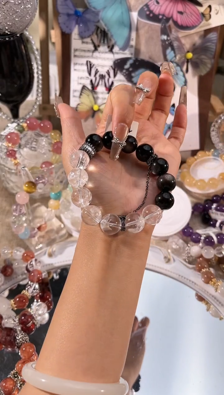 【闪购商品】水晶手链未镶嵌多样性发货颜色微差发其一