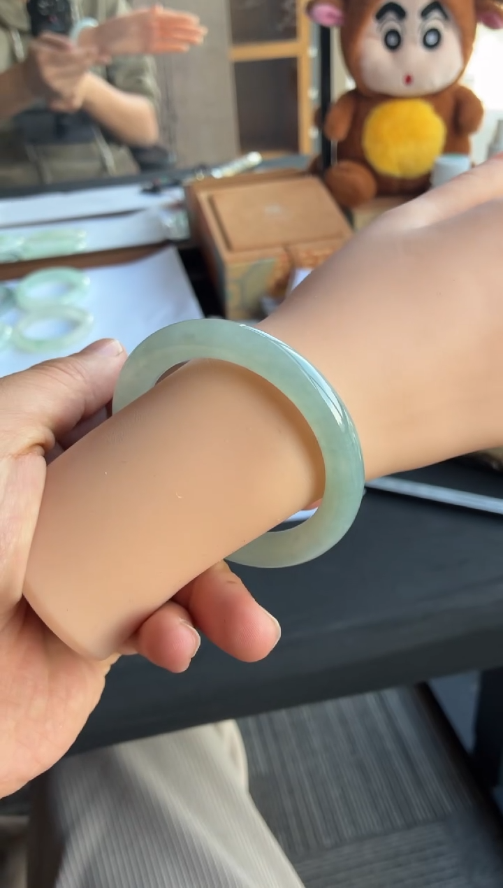 未镶嵌手镯翡翠16号54.5*9.5*9.8圆条