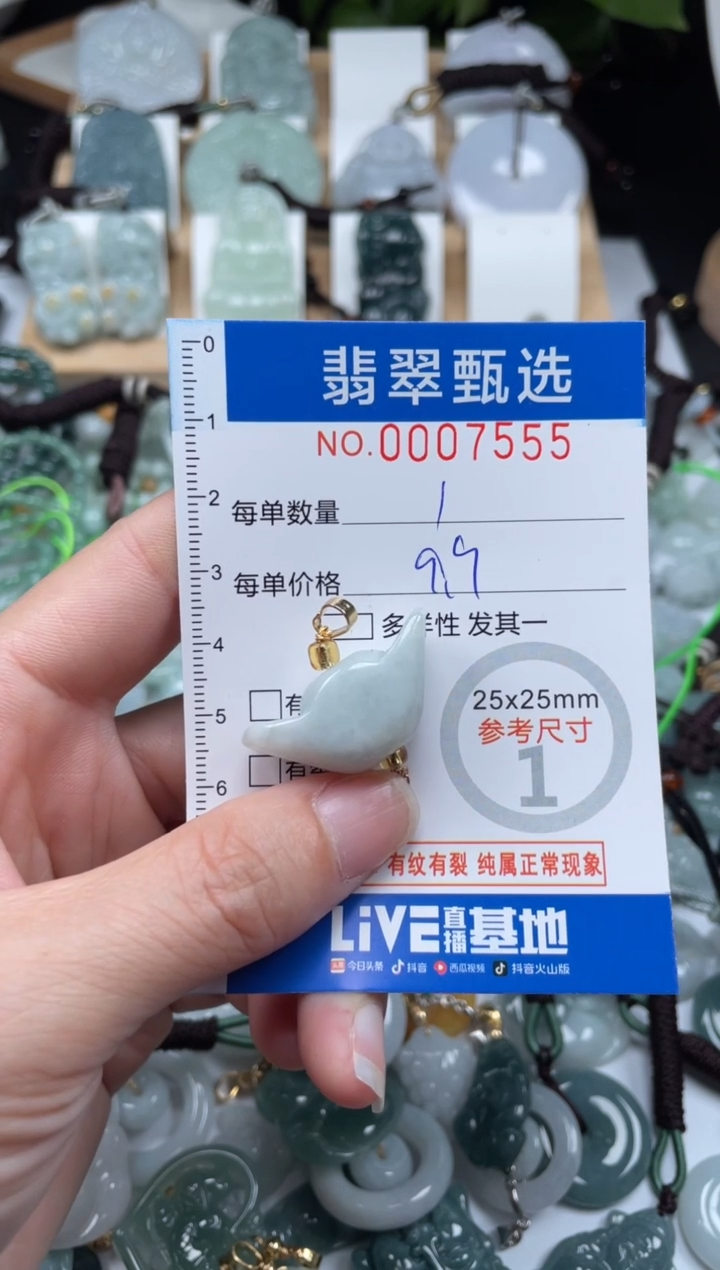 【闪购商品】翡翠未镶嵌颈饰00..7555