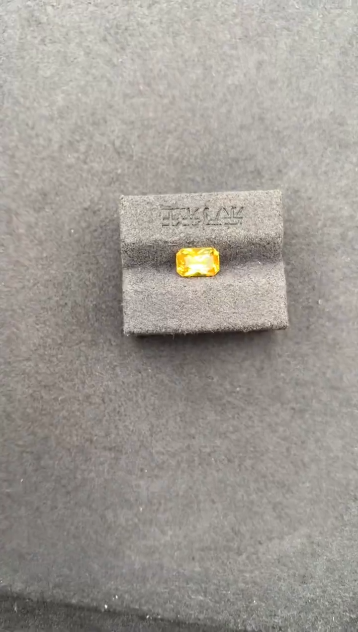 裸石彩色蓝宝石1.5ct黄蓝宝 定制 GE