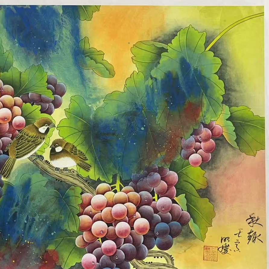国画作品-四开三-秋趣