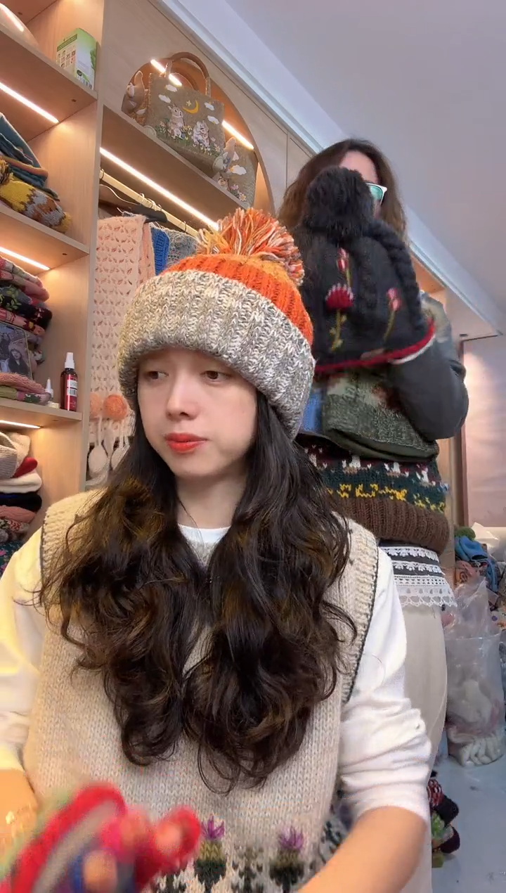 羊毛百羊毛南瓜翻边帽