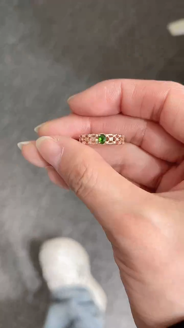 【闪购商品】透辉石成品银S925镶嵌成品