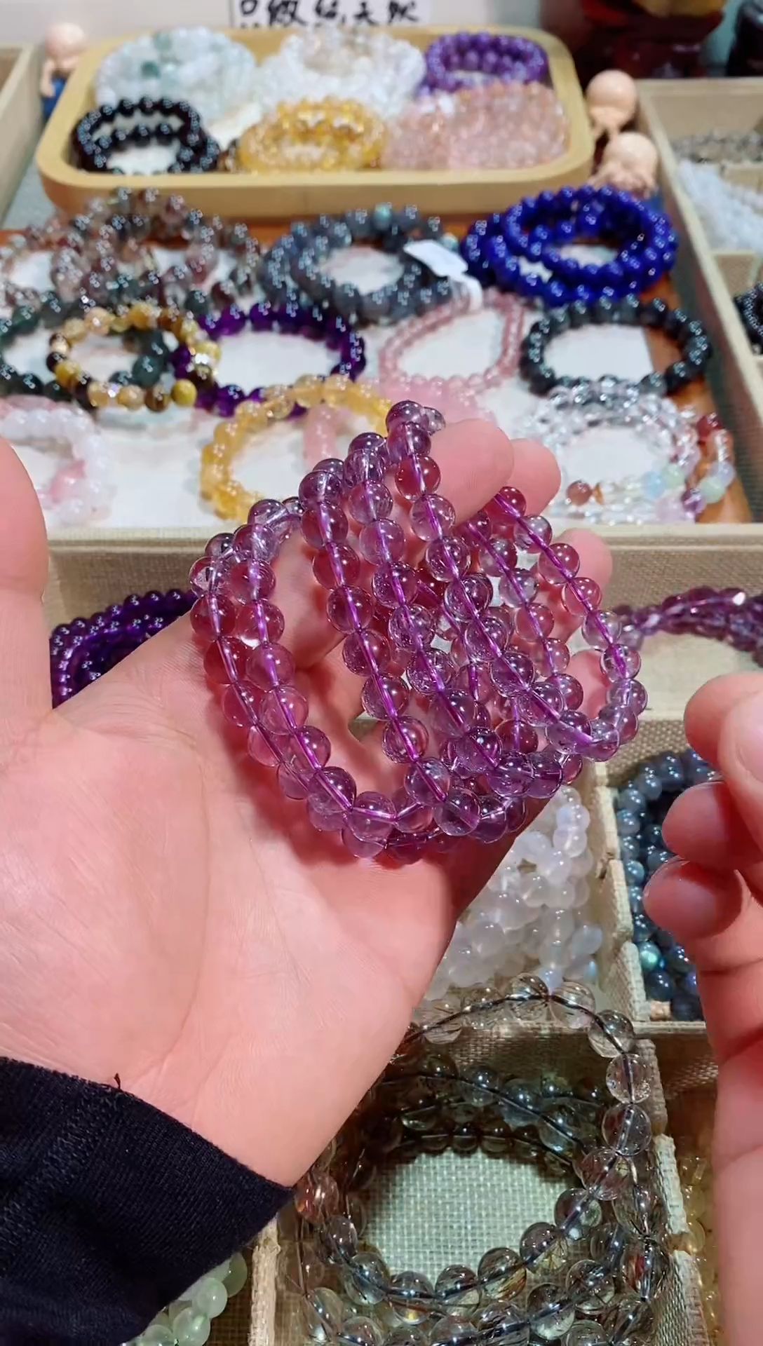 【闪购商品】水晶手链未镶嵌巴西紫水晶9M+（多样性发其一）