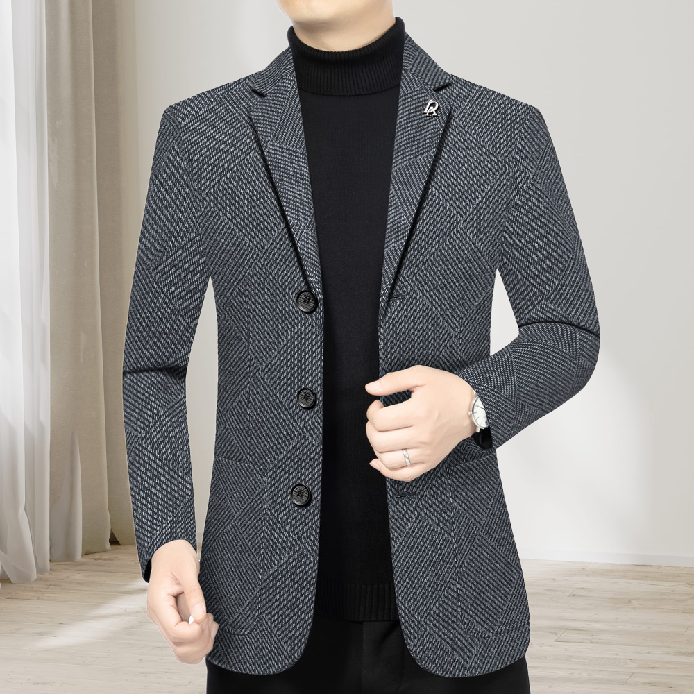 秋季新款男士西服外套春秋款休闲西装四季通勤夹克工装免烫修身