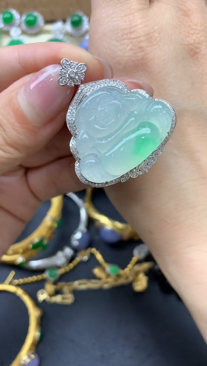 【闪购商品】翡翠颈饰18K金镶嵌336-中国好珍宝