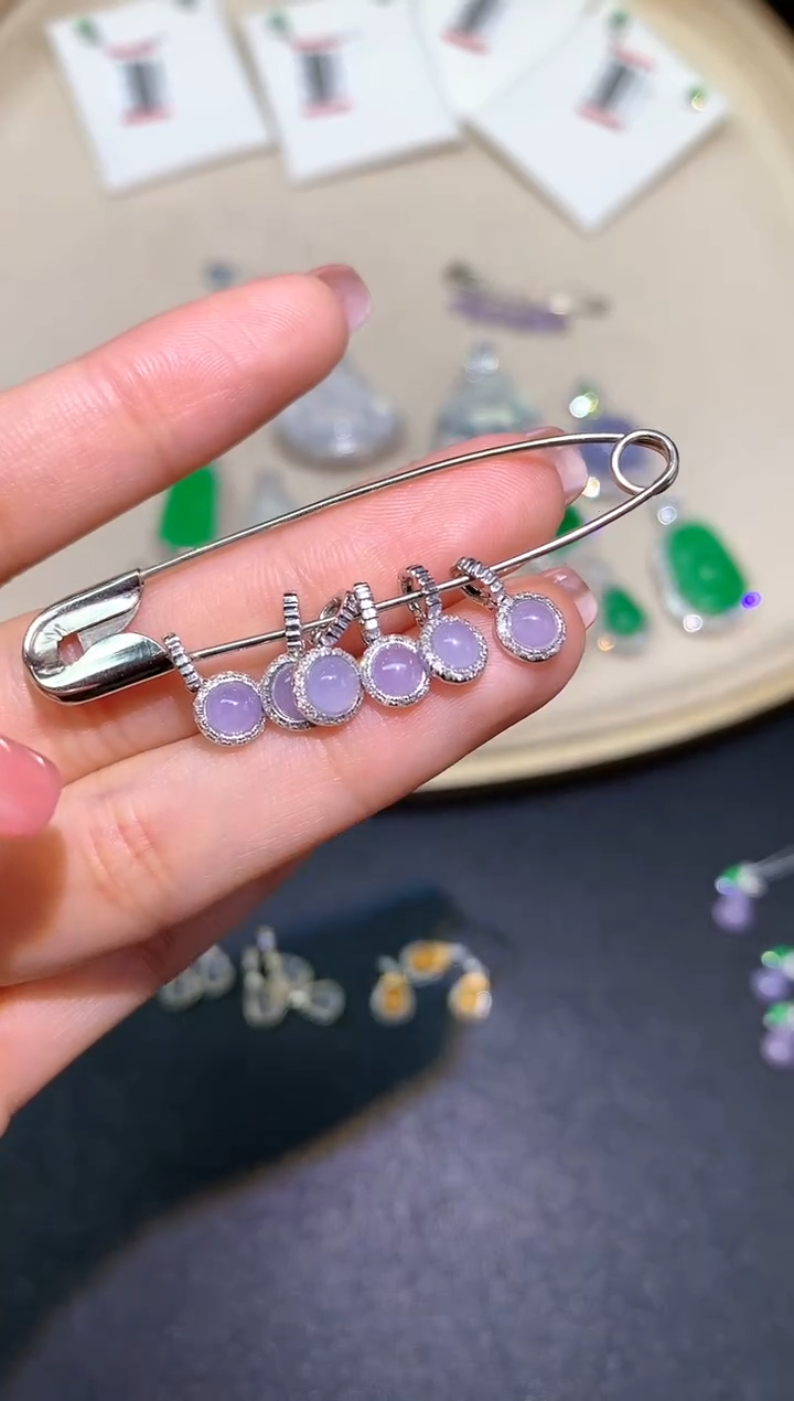 翡翠18K金镶嵌吊坠(不含链)吊坠多样性发其一A317|798