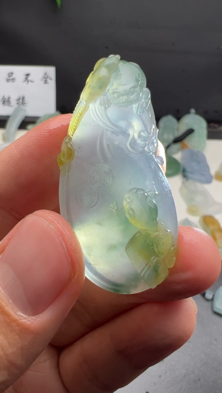 【闪购商品】定制翡翠未镶嵌钱袋